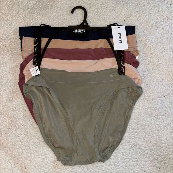 Jason Wu XL Bikini Underwear Set of 5 Pairs Multiple Colors- Green Tan Pink Etc - Picture 1 of 5